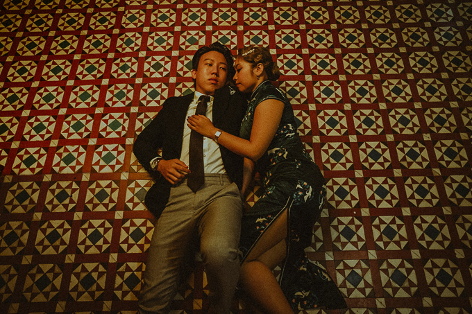 singapore prewedding oriental couple photography wong kar wai