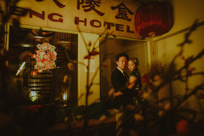 singapore prewedding oriental couple photography wong kar wai