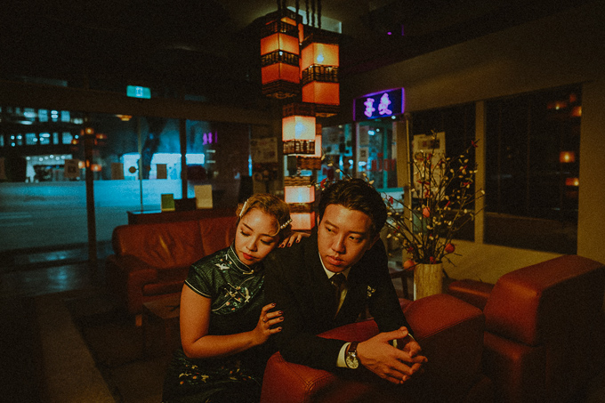 singapore prewedding oriental couple photography wong kar wai