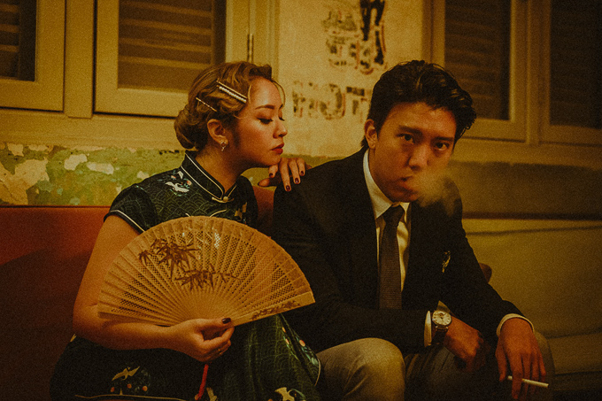 singapore prewedding oriental couple photography wong kar wai