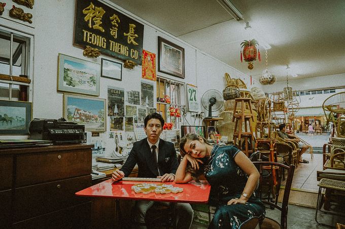 singapore prewedding oriental couple photography wong kar wai