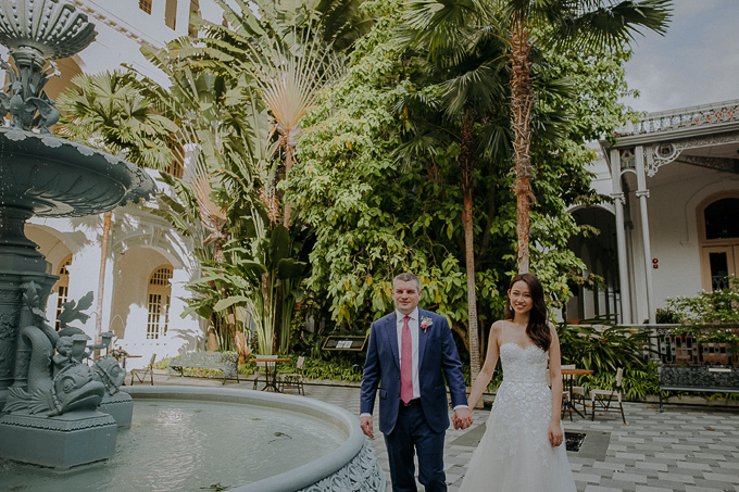 wedding photography solemnisation raffles hotel