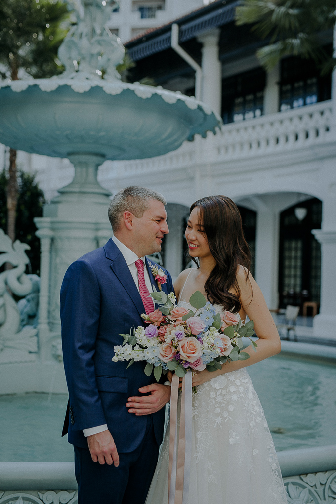 wedding photography solemnisation raffles hotel