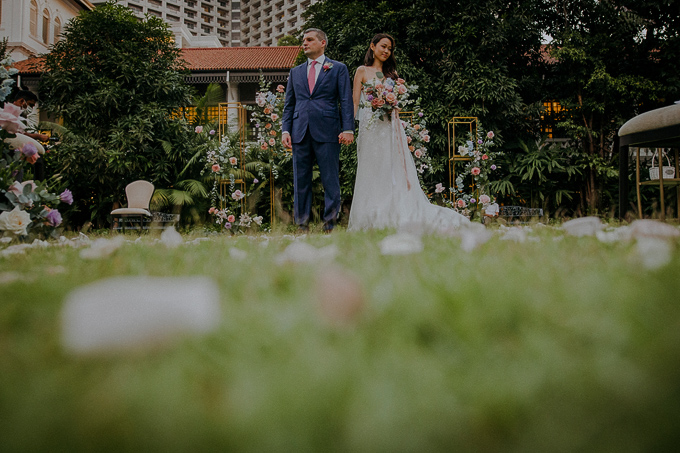 wedding photography solemnisation raffles hotel
